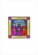 EMBROIDERED THREE WISE KINGS FRAMED IRON ON PATCH
