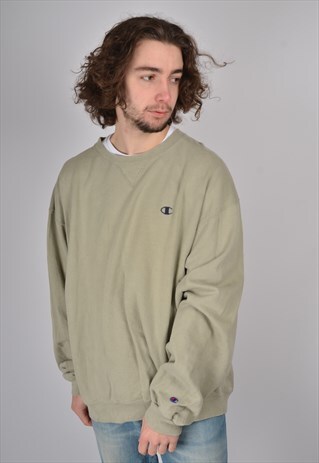 VINTAGE CHAMPION SWEATSHIRT IN BEIGE