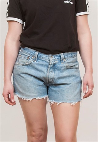 LEVI'S 501 STONEWASH DENIM SHORTS 12