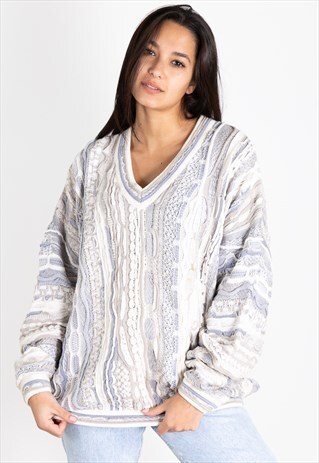 VINTAGE 80S COOGI STYLE KNITTED JUMPER / S0265