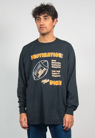 90'S AMERICAN FOOTBALL LONG SLEEVE T-SHIRT