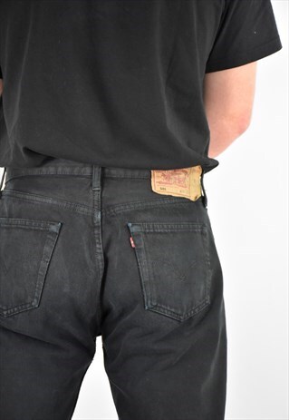 VINTAGE 90'S LEVIS CLASSIC 501 OFF BLACK JEANS 34''