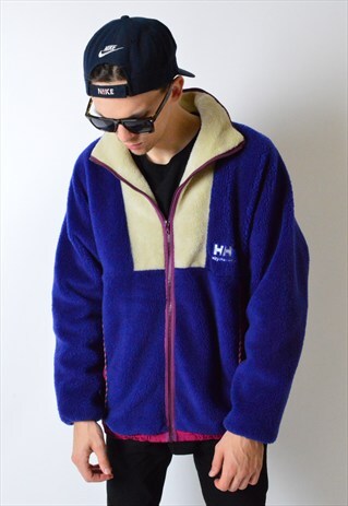 HELLY HANSEN VINTAGE 90S COLOUR BLOCK FLEECE JACKET