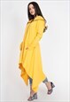 MAXI HOODIE CARDIGAN LOOSE TRENCH COAT PONCHO F2384