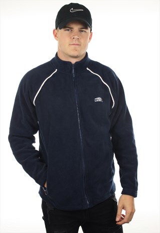 VINTAGE UMBRO ZIP UP FLEECE TOP