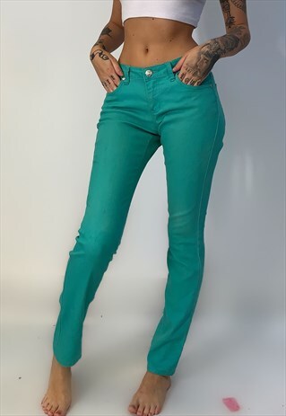TURQUOISE VINTAGE SKINNY JEANS