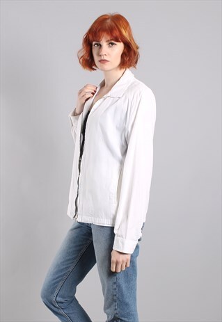 VINTAGE 70S FRED PERRY WHITE SPORTS JACKET
