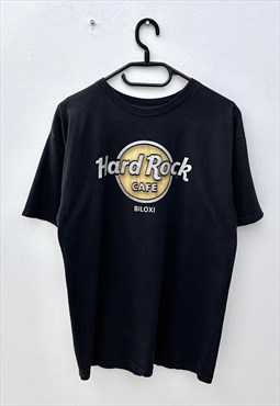 Hard Rock Cafe Biloxi black tourist T-shirt medium 