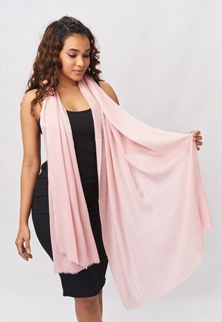 'KATIE' CASHMERE SCARF - DUSTY ROSE