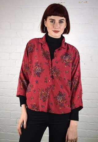 VINTAGE 90'S FLORAL PRINT BLOUSE