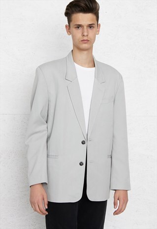 VINTAGE GREY LUIGI BLAZER JACKET