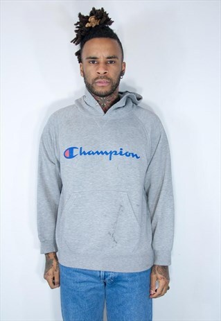 CHAMPION VINTAGE HOODIE GREY