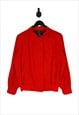 Burberrys' Bomber Jacket Size UK 14 Red Women's Wool Genuine