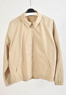 Vintage 80s bomber jacket in beige