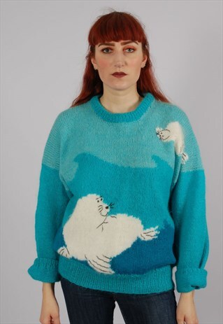VINTAGE 80S KNITTED JUMPER