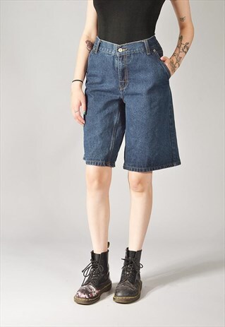 VINTAGE LEVI'S CARPENTER DENIM SHORTS DARK BLUE