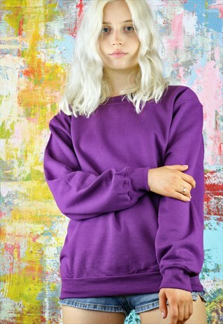 SWEATSHIRT IN PLUM