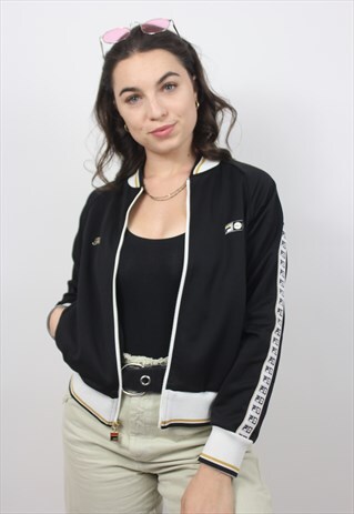 90'S RARE RETRO SIDE TAPE BOMBER JACKET