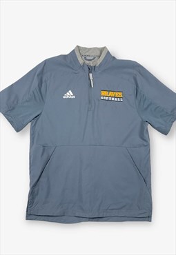 Vintage adidas braves softball short sleeve 1/4 zip BV15481