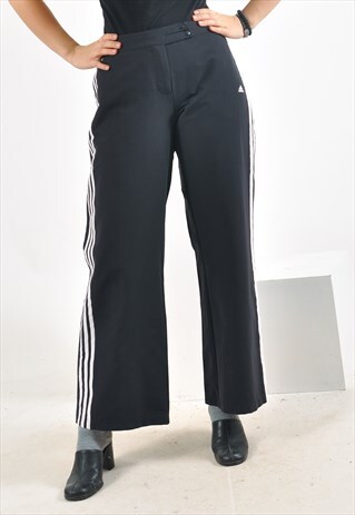 VINTAGE 90'S ADIDAS JOGGERS IN BLACK