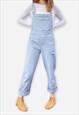 Light Blue Dungarees French Workwear Style Overalls Bibs