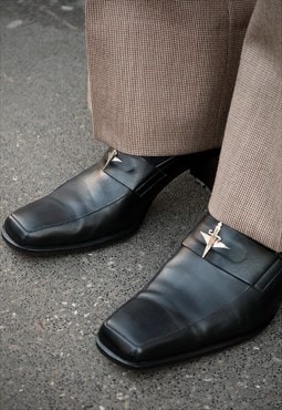 Vintage Cesare Paciotti black leather shoes