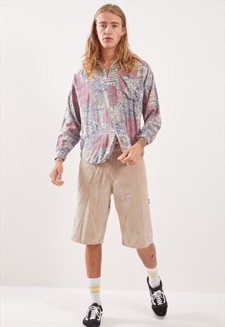 VINTAGE PATTERNED FESTIVAL LONG SLEEVE SHIRT