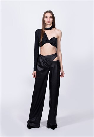 BLACK PANTHER FAUX LEATHER PANTS