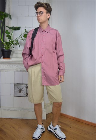 VINTAGE STRIPED TWO COLOUR OVERSIZE SHIRT