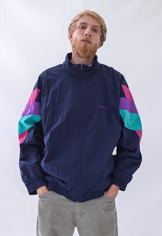 VINTAGE MENS ADIDAS TRACK SUIT TEAM WINDBREAKER JACKET