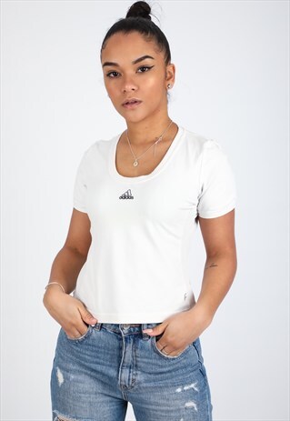 VINTAGE ADIDAS CROPPED T-SHIRT T280