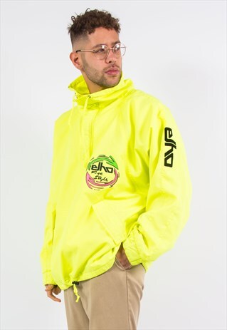 VINTAGE 90'S NEON WINDBREAKER JACKET
