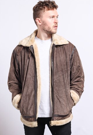 VINTAGE SUEDE AVIATOR JACKET