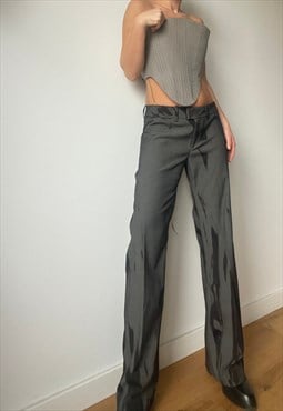 Vintage Cotton Acid Die Low Waisted Trousers