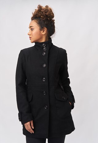 'LILIANA' MIDI WOOL COAT - SHADOW