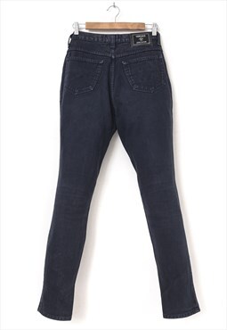 Vintage VERSACE Jeans Denim Pants 90s Black