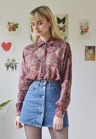 VINTAGE BLOUSE FLORAL TOP