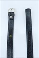 80S VINTAGE NAVY LEATHER BELT (SIZE XL-XXL)