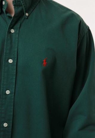 90S VINTAGE OLDSCHOOL RALPH LAUREN COTTON SHIRT 17081