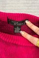 VINTAGE KNITTED JUMPER DRAGON PATTERNED KNIT SWEATER