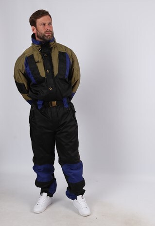 VINTAGE LET'S JET FULL SKI SUIT TALL UK M 40" (6FA)