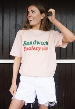 Sandwich Society Women's Slogan T-Shirt 