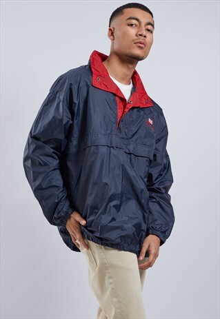 VINTAGE 1/4 BUTTON-UP WINDBREAKER JACKET