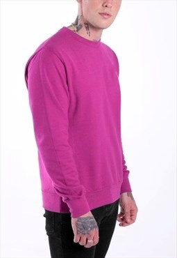 54 Floral Essential Blank Pullover Jumper - Fuchsia Hot Pink