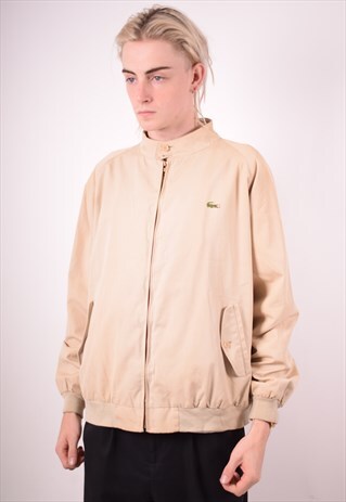 LACOSTE MENS VINTAGE JACKET XL BEIGE 90S