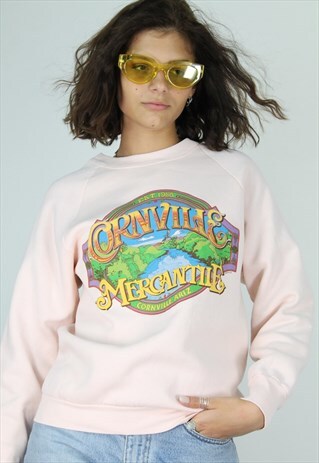 PINK VINTAGE 90S JUMPER SIZE S