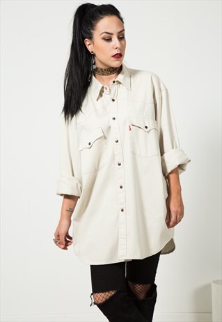 VINTAGE 80'S LEVI'S DENIM SHIRT / 0094 / 101