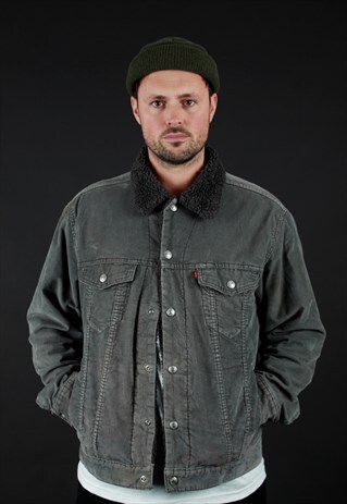 1990S LEVI'S CORDUROY SHERPA RED TAB JACKET