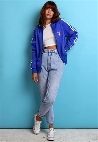 VINTAGE BLUE FRENCH AIR FORCE TRACK TOP