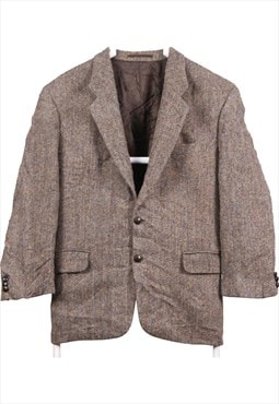 Harris Tweed 90's Tweed Wool Jacket Button Up Long Sleeve Bl